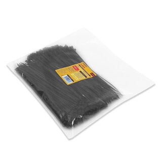 Foto 1 | Cinchos Plastico Negros 500pz 20cm X 2.5mm Alta Resistencia