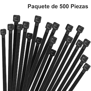 Foto 3 | Cinchos Plastico Negros 500pz 20cm X 2.5mm Alta Resistencia