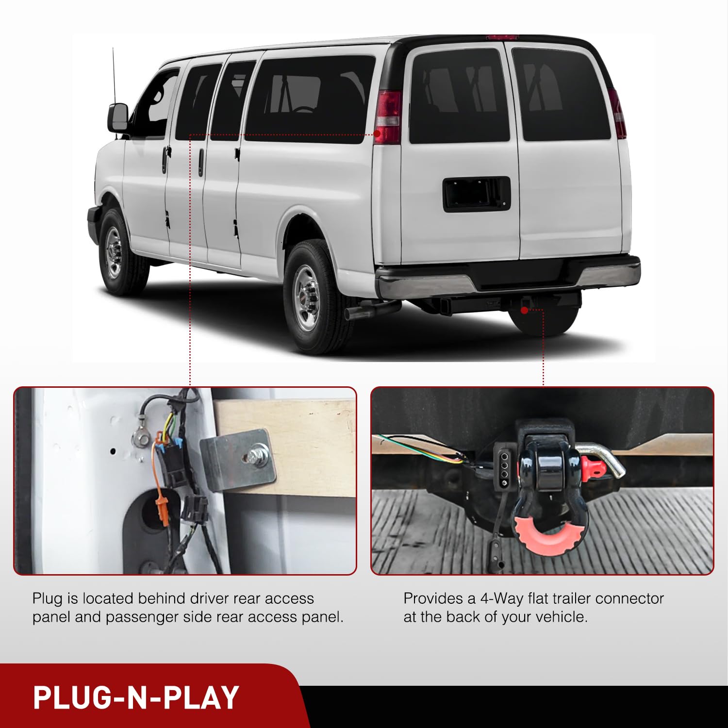 Foto 4 pulgar | Arnés De Cableado De Remolque Nilight 55540 Para Chevy Express - Venta Internacional.
