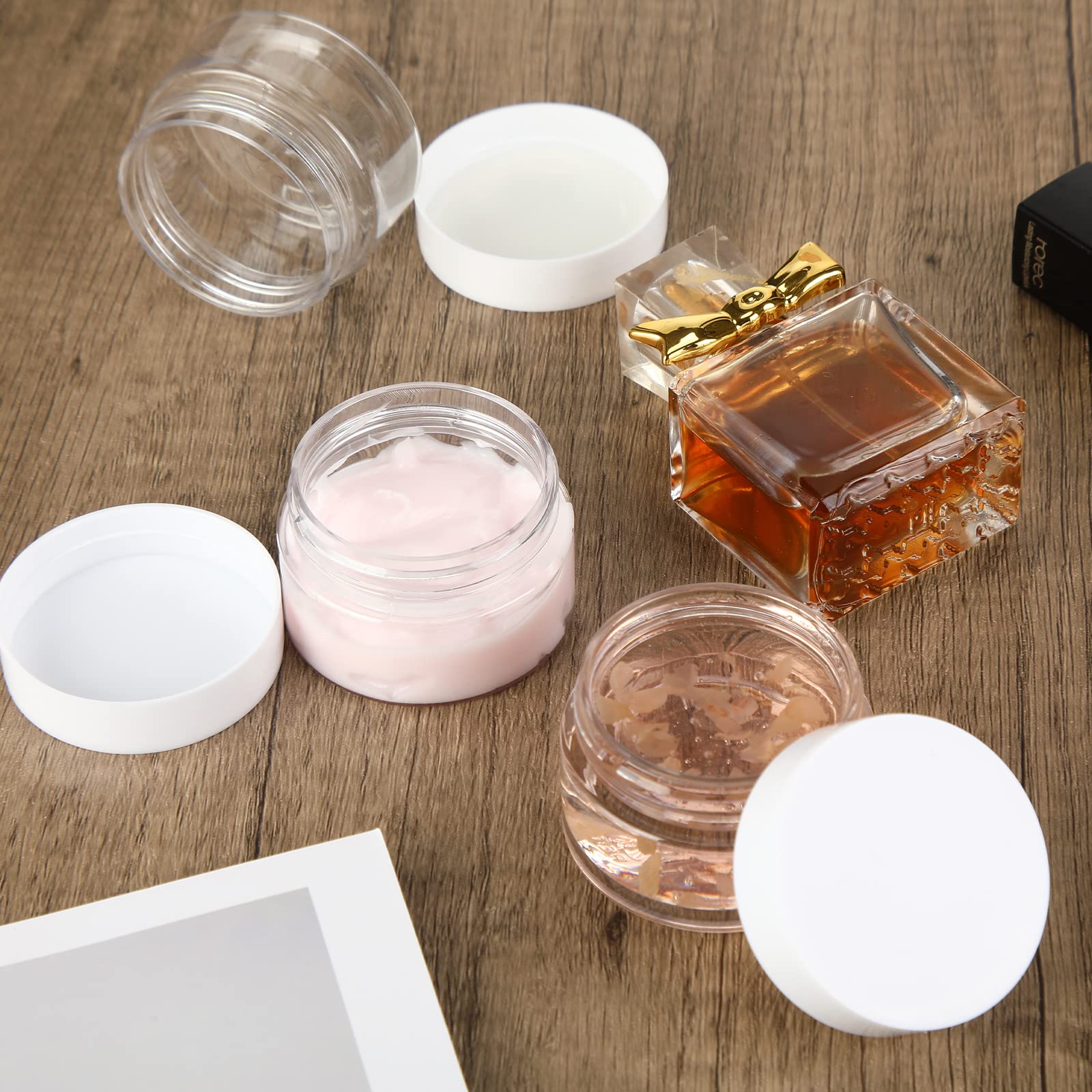 Foto 7 | Frascos De Plástico Satinior De 2 Oz/60 Ml Con Tapas Para Cosméticos, 100 Unidades - Venta Internacional.