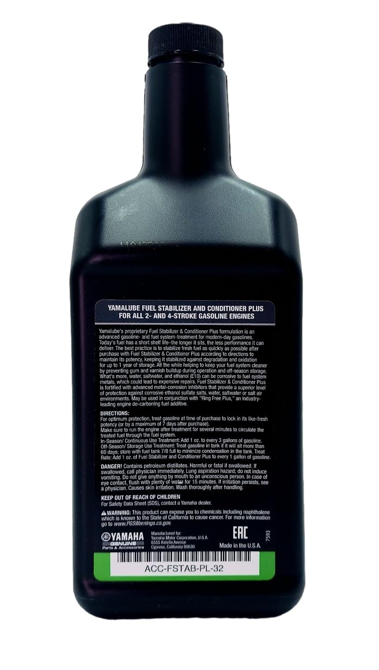 Foto 2 | Estabilizador Y Acondicionador De Combustible Yamaha Yamalube 32oz Acc-fstab-pl-32 - Venta Internacional.