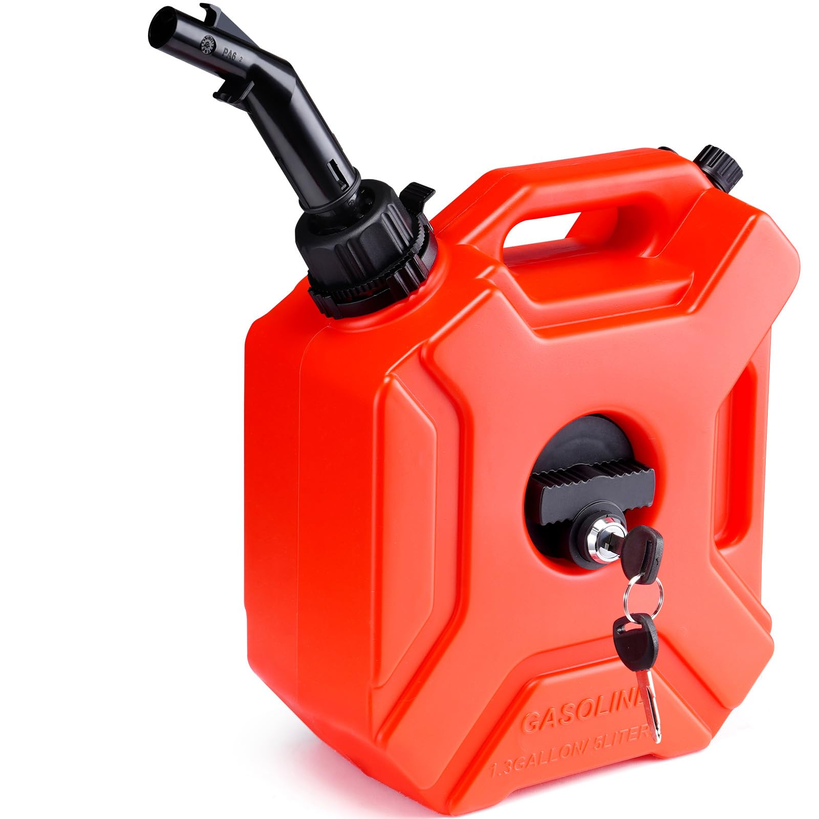 Tanque De Transferencia Vevor 5l Con Caño Y Soporte Con Cierre, Rojo - Venta Internacional.