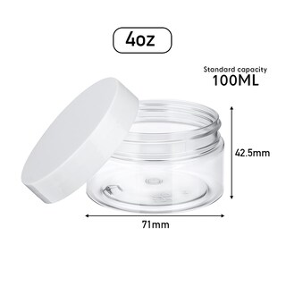 Foto 2 | Frascos De Plástico Satinior Transparentes De 100 Ml (paquete De 24) Con Tapas Para Almacenamiento - Venta Internacion