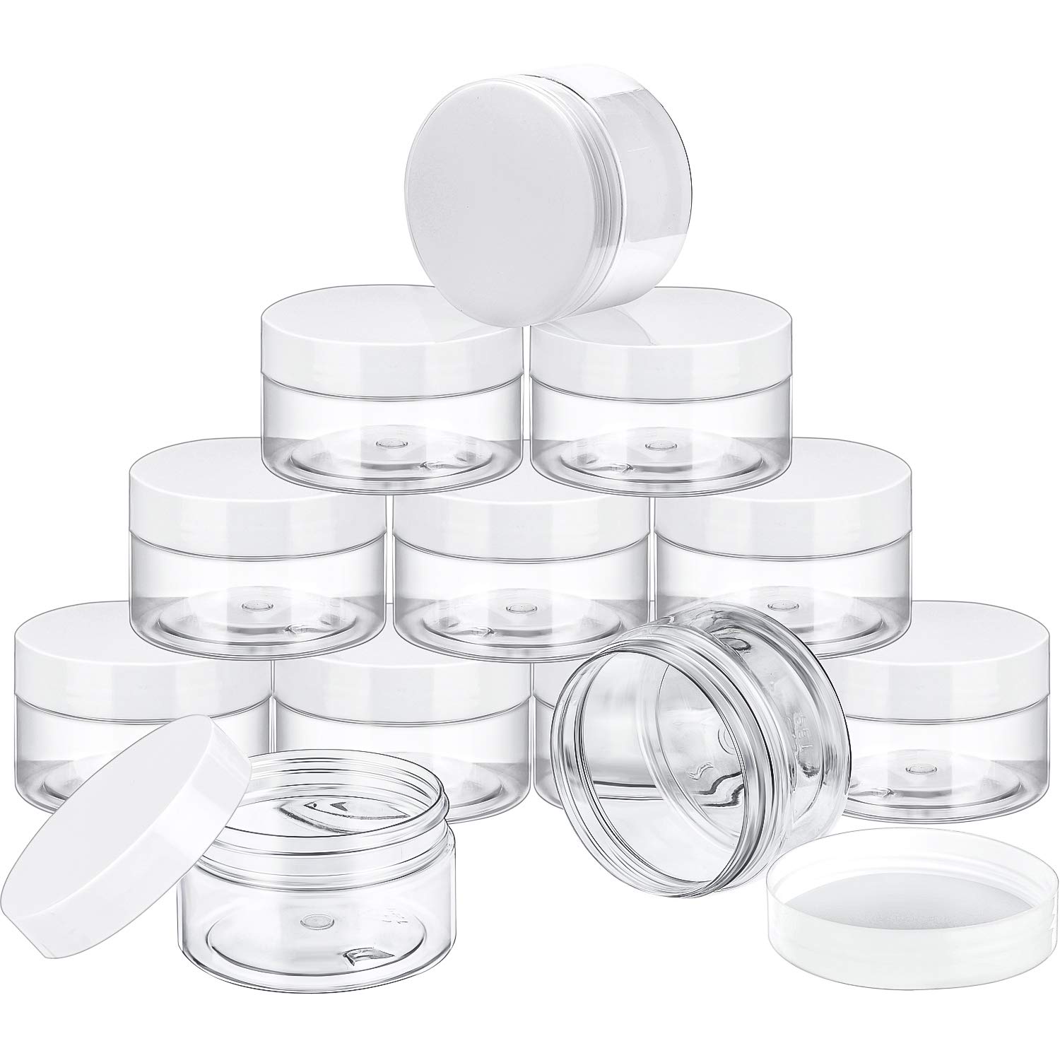 Foto 8 pulgar | Frascos De Plástico Satinior Transparentes De 100 Ml (paquete De 24) Con Tapas Para Almacenamiento - Venta Internacion