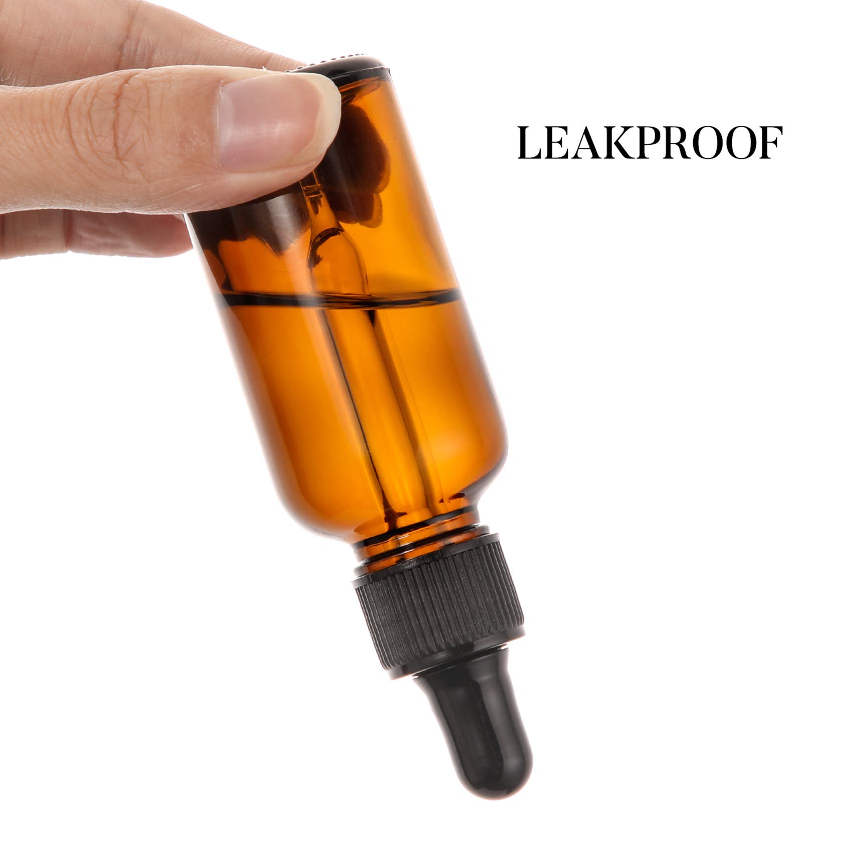 Foto 7 pulgar | Frascos Cuentagotas Aozita De Vidrio Ámbar Oscuro De 60 Ml De Grosor, Paquete De 4 - Venta Internacional.