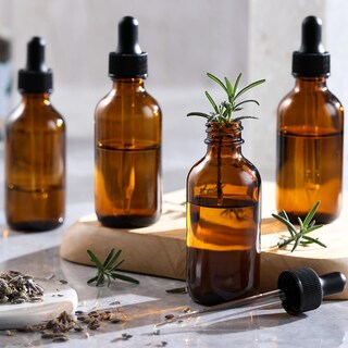 Foto 7 | Frascos Cuentagotas Aozita De Vidrio Ámbar Oscuro De 60 Ml De Grosor, Paquete De 4 - Venta Internacional.