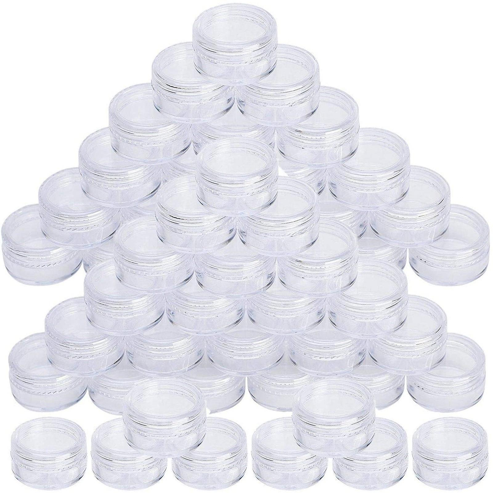 Foto 2 | Tarro Cosmético Huoguo Redondo De Plástico Transparente Con Tapa 50 Ml X50 - Venta Internacional.