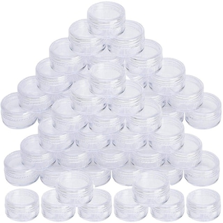 Foto 2 | Tarro Cosmético Huoguo Redondo De Plástico Transparente Con Tapa 50 Ml X50 - Venta Internacional.