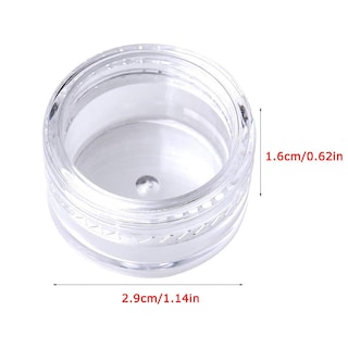 Foto 3 | Tarro Cosmético Huoguo Redondo De Plástico Transparente Con Tapa 50 Ml X50 - Venta Internacional.