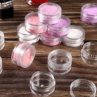 Foto 5 | Tarro Cosmético Huoguo Redondo De Plástico Transparente Con Tapa 50 Ml X50 - Venta Internacional.