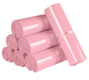 Foto 1 | 100 Bolsas Sobres De Plástico Para Envíos Paquetería 25*35 Cm Rosa