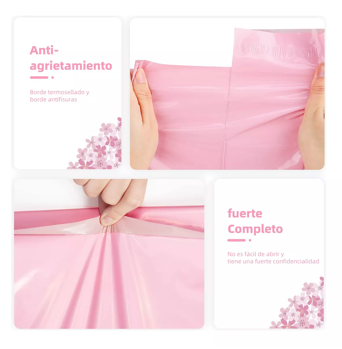 Foto 5 pulgar | 200 Bolsas Sobres Premium Envíos Belug, Paquetería Rosa