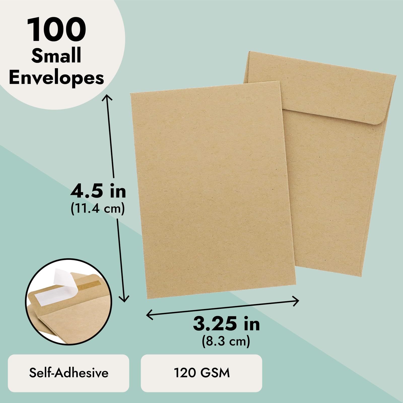 Foto 4 | Sobres Juvale 100 Piezas 11.4 x 8.3 cm - Venta Internacional