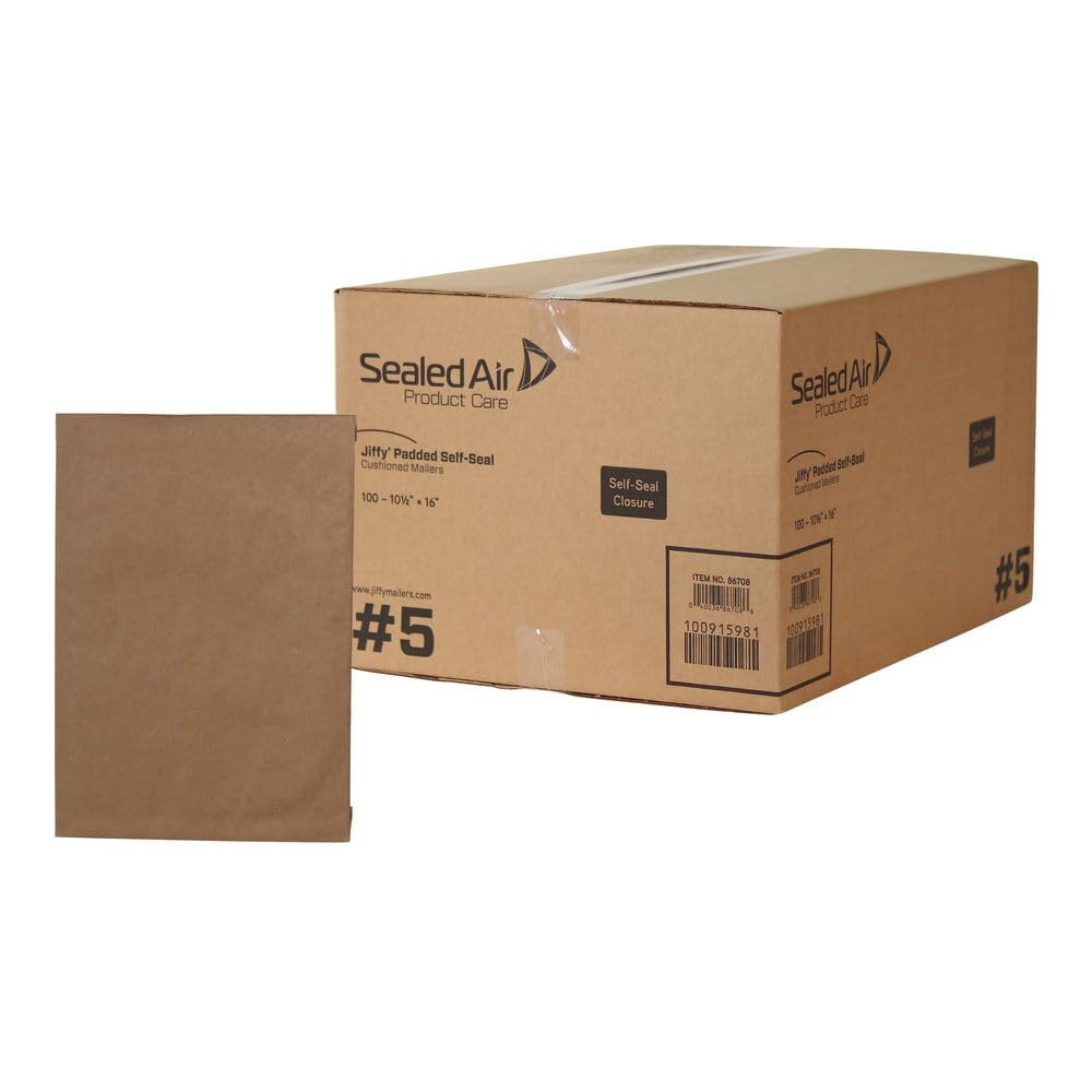 Foto 2 pulgar | Sobre Acolchado Sealed Air Jiffy #5, 10,5 X 16 Cm, Golden Kraft, 100 Unidades - Venta Internacional.