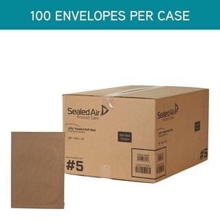 Foto 4 | Sobre Acolchado Sealed Air Jiffy #5, 10,5 X 16 Cm, Golden Kraft, 100 Unidades - Venta Internacional.