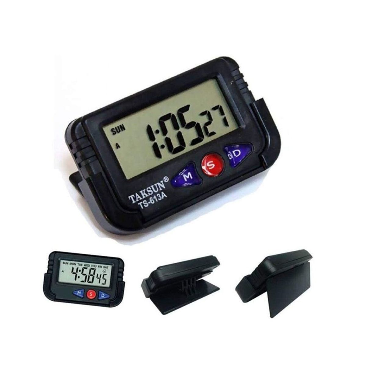 Foto 2 | Reloj Con Alarma Cronometro Y Calendario Para Autos Incluye Base Adhesiva