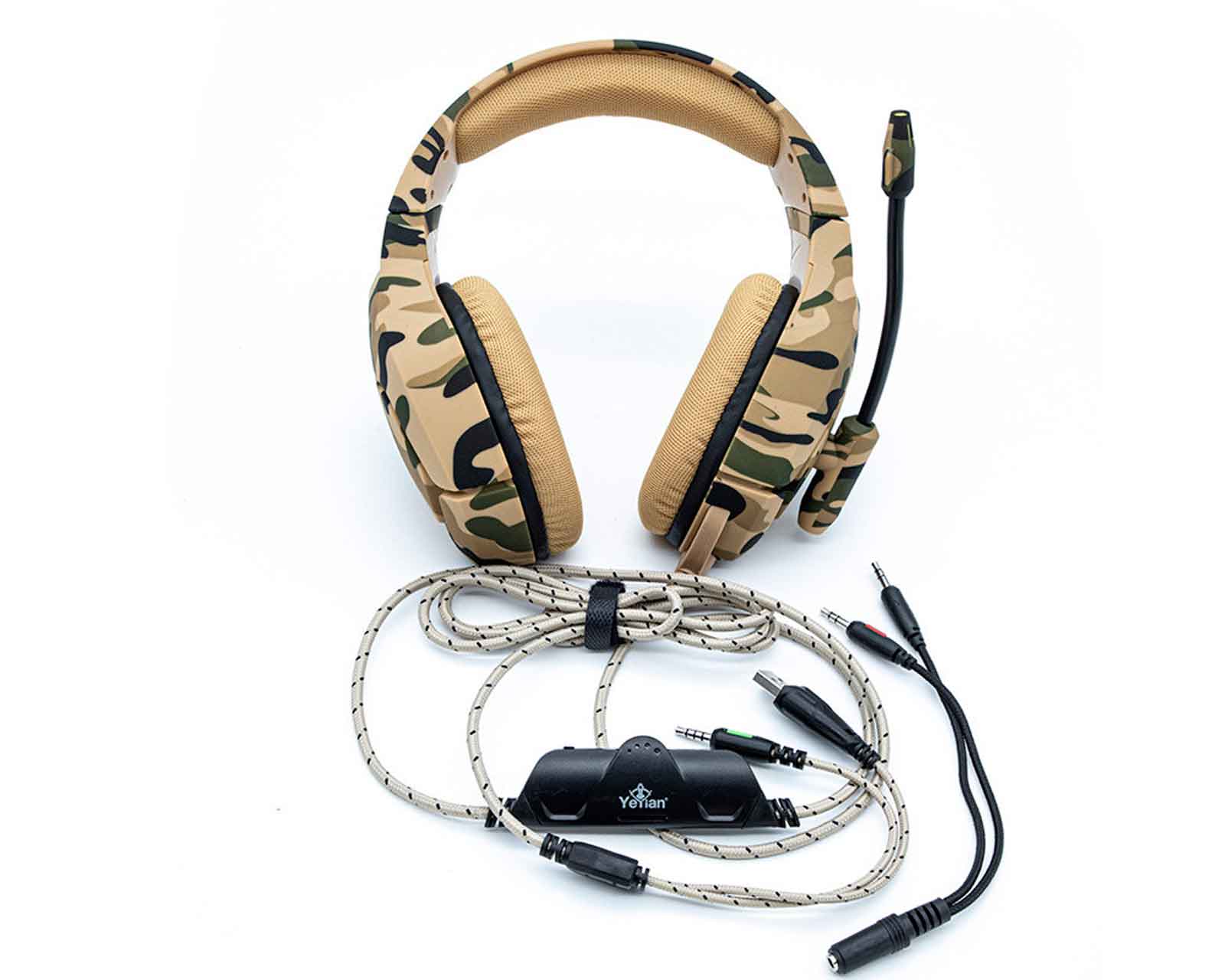 Foto 3 pulgar | Diadema Yeyian Force Military S3000 Tipo Camuflaje 2x3.5 mm Mic Unidireccional 20hz-20khz/110db para PC