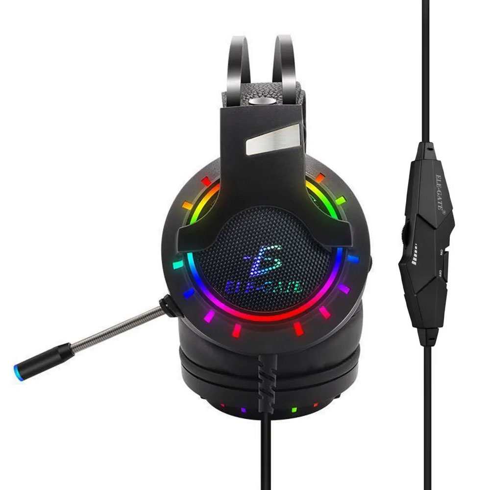 Foto 3 pulgar | Diadema Gamer Alámbrica para PS4/ Xbox/PC Ele-gate Dmx43 color Negro