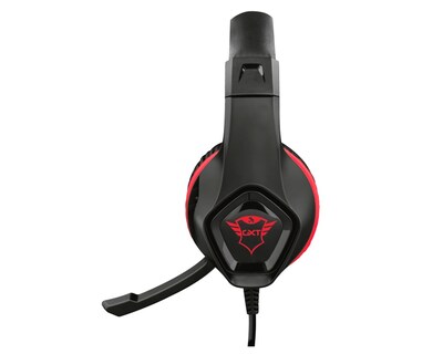 Foto 2 | Audífonos Trust Gxt404r Rana Negro/ Rojo