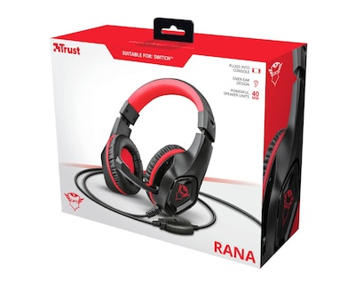 Foto 3 | Audífonos Trust Gxt404r Rana Negro/ Rojo