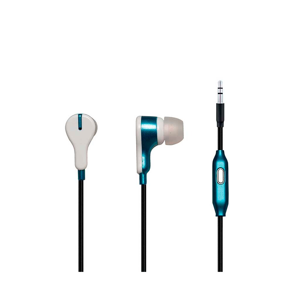 Audífonos Manos Libres Mitzu Mh-0094bl Ergonómicos color Azul $1,800