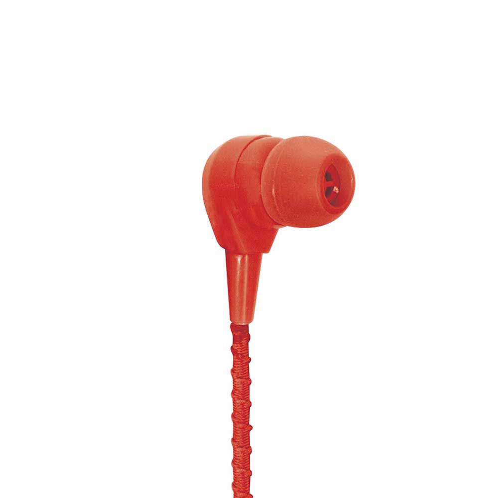 Foto 4 pulgar | Audífonos Ergonómicos Mitzu Mh-2110rd con Cable de Tela Rojo