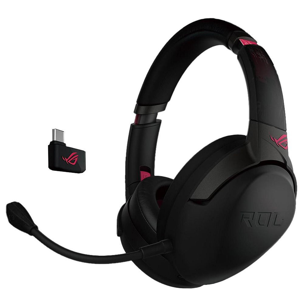 Audifonos Diadema Gamer Asus Rog Strix Go 2.4 Electro Punk Micrófono USB-c para Xbox/PS4/PC/Nintendo