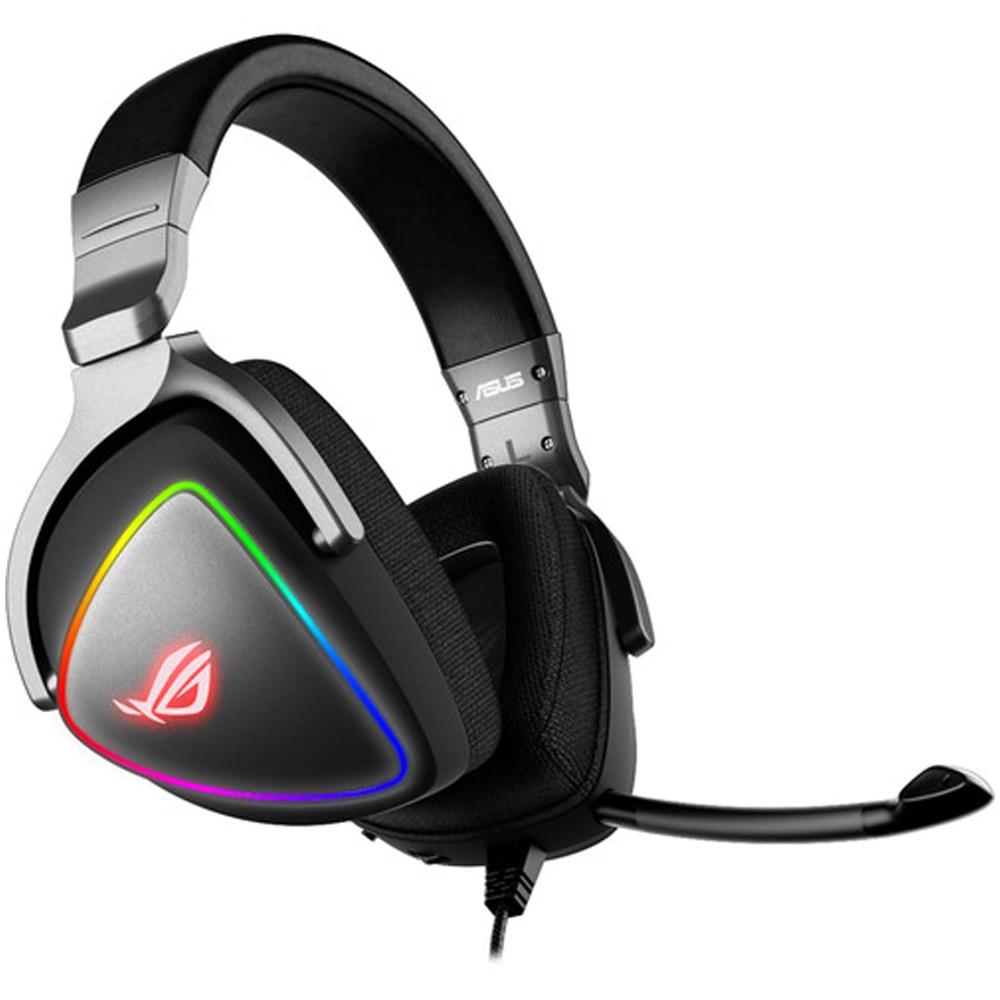Audífonos Diadema Gamer Asus color Negro Rog Delta Rgb Usb-c Xbox Ps4 Pc Nintendo $6,069