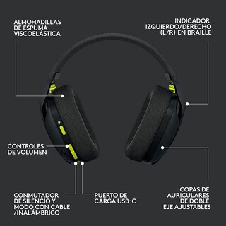 Foto 3 | Audífonos de Diadema Logitech 981-001049 color Negro