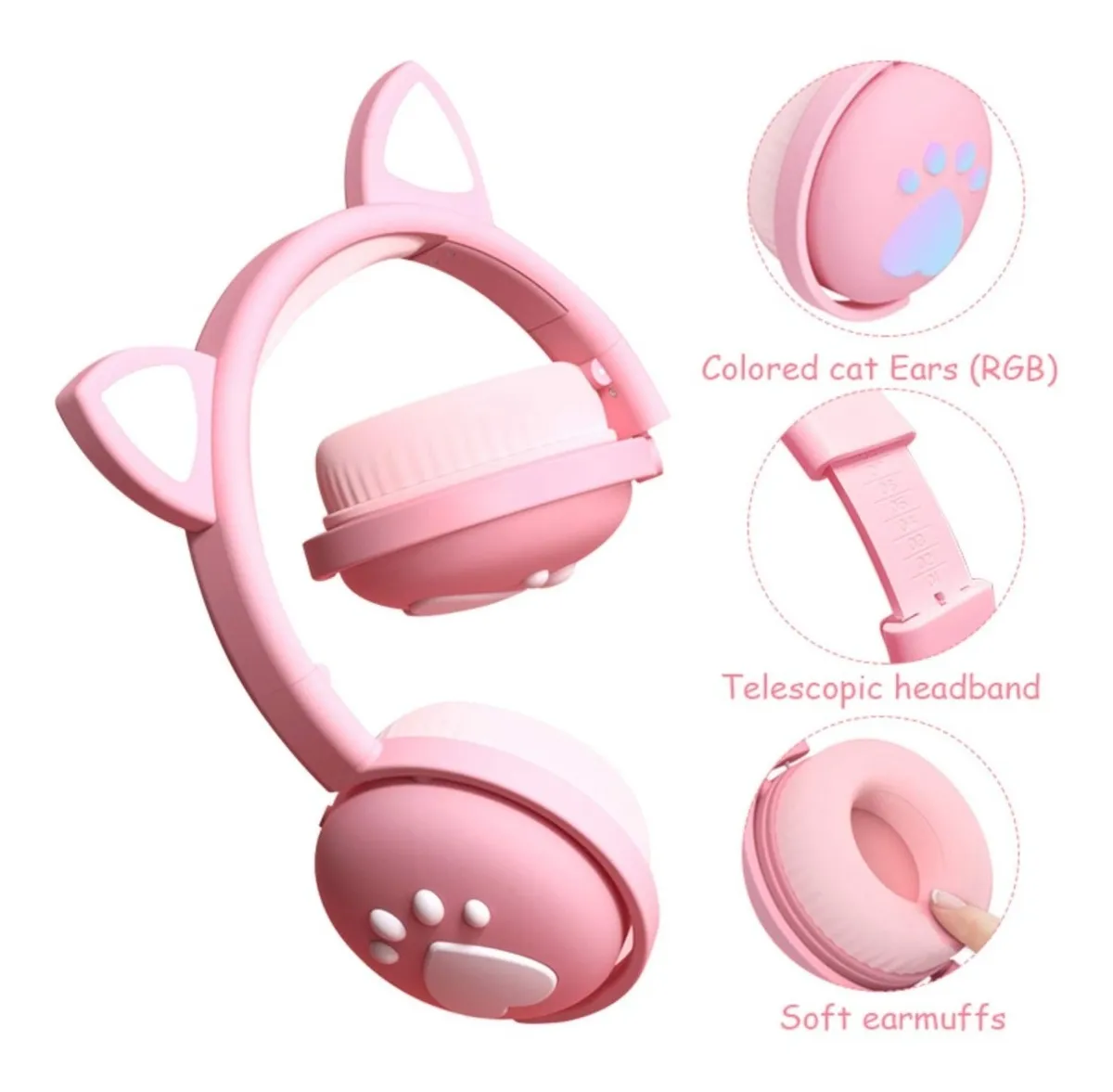 Foto 3 pulgar | Audifonos Orejas de Gato para Niños