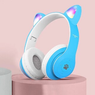 Foto 2 | Audífonos con Orejas de Gato Malubero Bluetooth color Azul