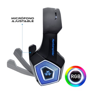 Foto 2 | Audífonos Virtual Zone Gamer V1 Con Diadema Micrófono Y Luz Led Rgb