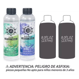 Foto 2 | Kit de Resina Epoxy para Artesanías Y Bricolaje Relación 1:1