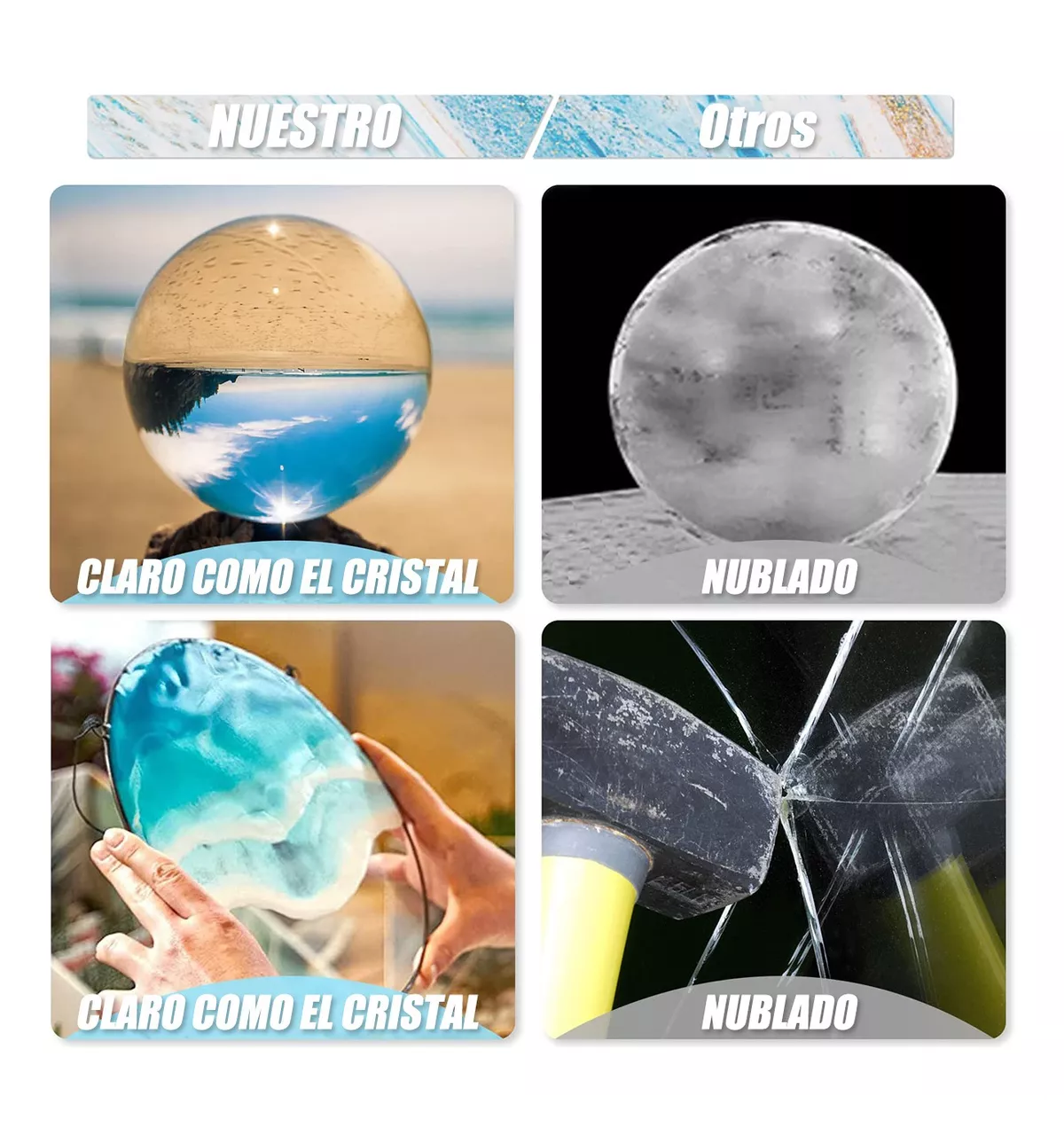 Foto 6 pulgar | Kit de Resina Epoxy para Artesanías Y Bricolaje Relación 1:1