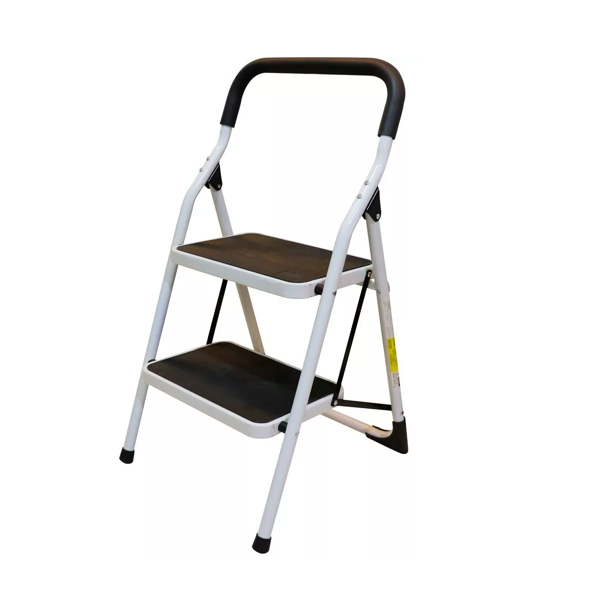 Escalera Tubular Plegable Taburete Acero 2 Escalones