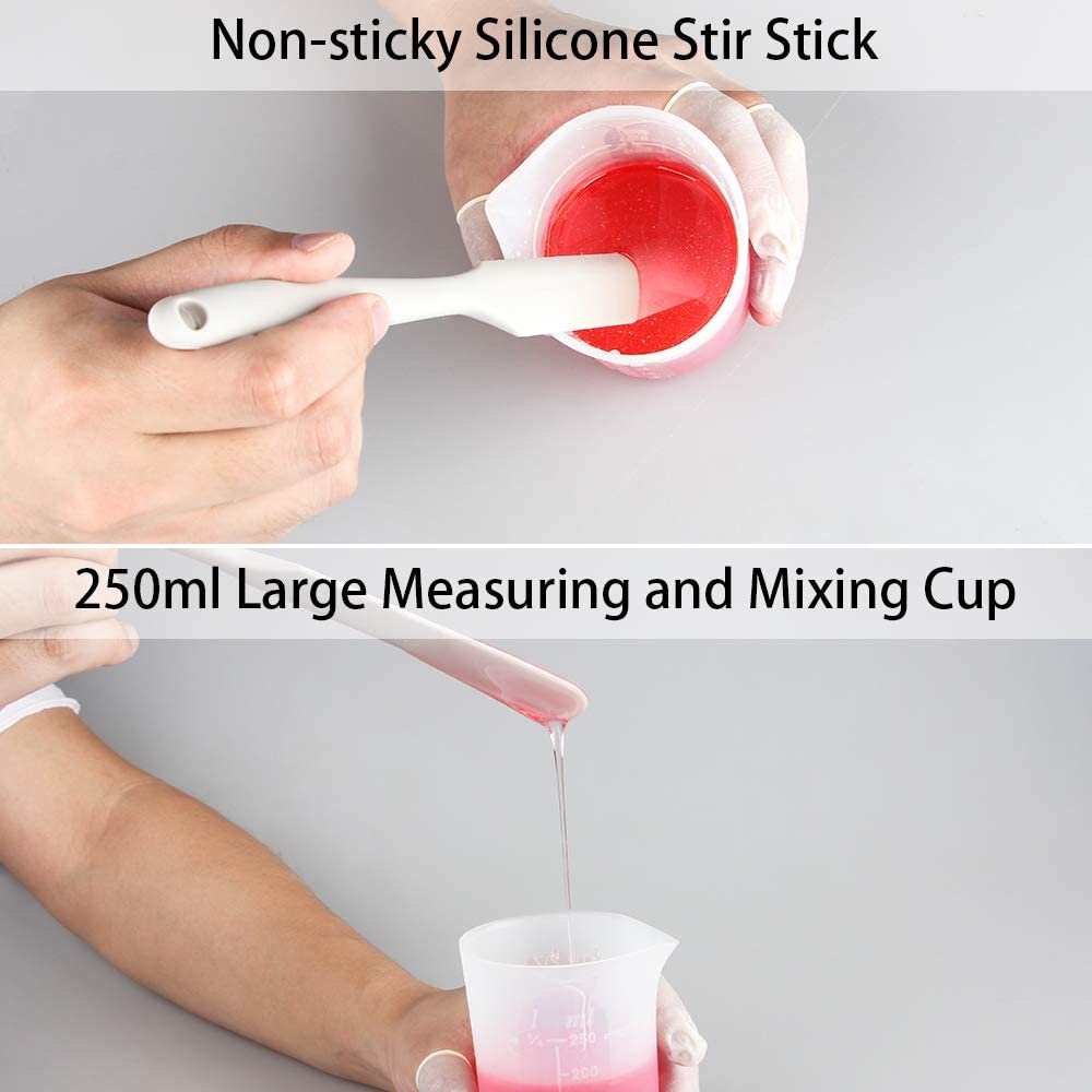Foto 4 pulgar | Juego De Herramientas Para Mezclar Resina Jieyou Con Medición De 250 Ml, 100 Ml Y 10 Ml - Venta Internacional.