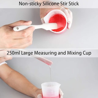 Foto 3 | Juego De Herramientas Para Mezclar Resina Jieyou Con Medición De 250 Ml, 100 Ml Y 10 Ml - Venta Internacional.