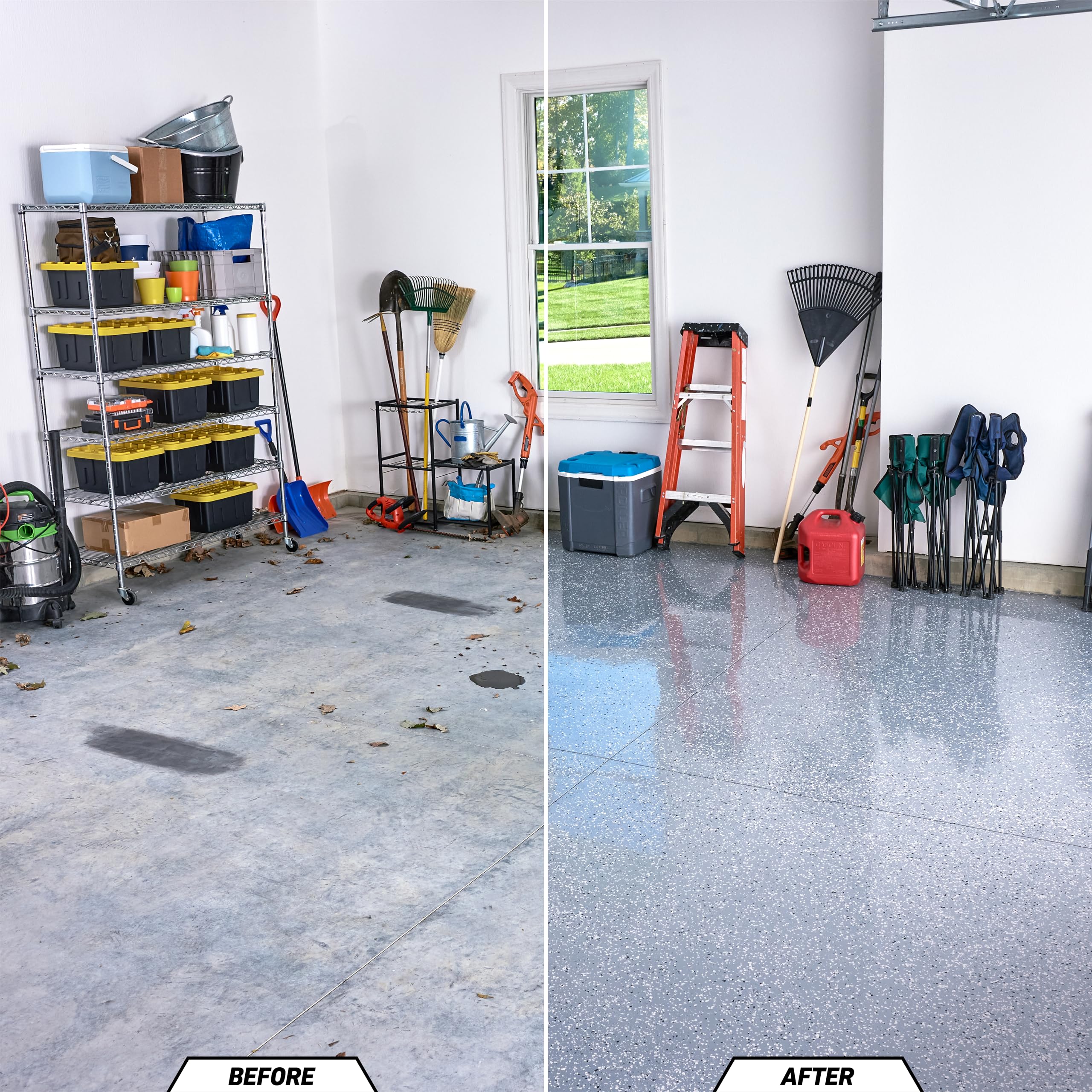 Foto 2 | Kit De Revestimiento De Suelo De Garaje Gorilla Epoxy Para 1 Coche, 275 M², Gris - Venta Internacional.