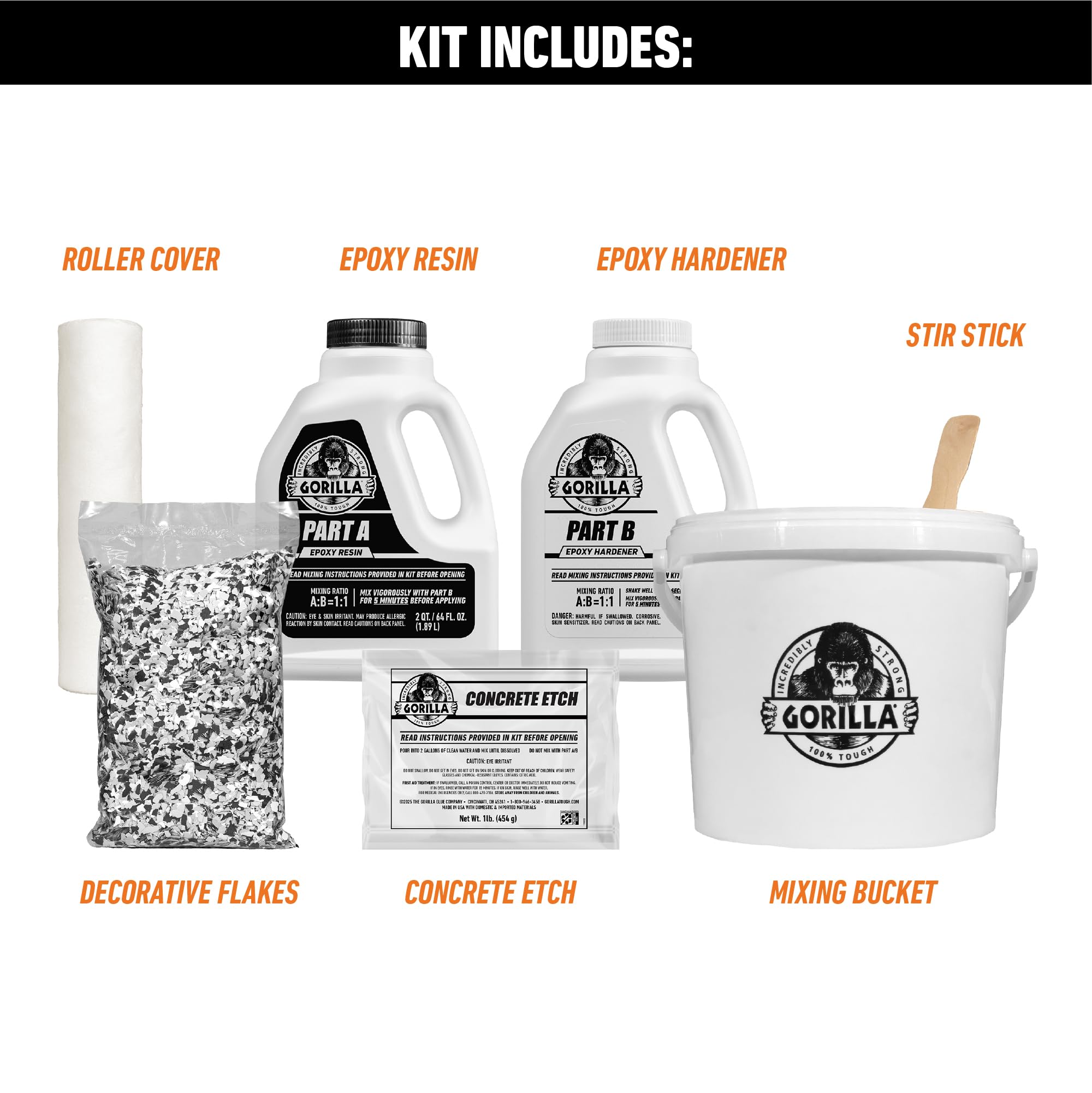 Foto 4 pulgar | Kit De Revestimiento De Suelo De Garaje Gorilla Epoxy Para 1 Coche, 275 M², Gris - Venta Internacional.