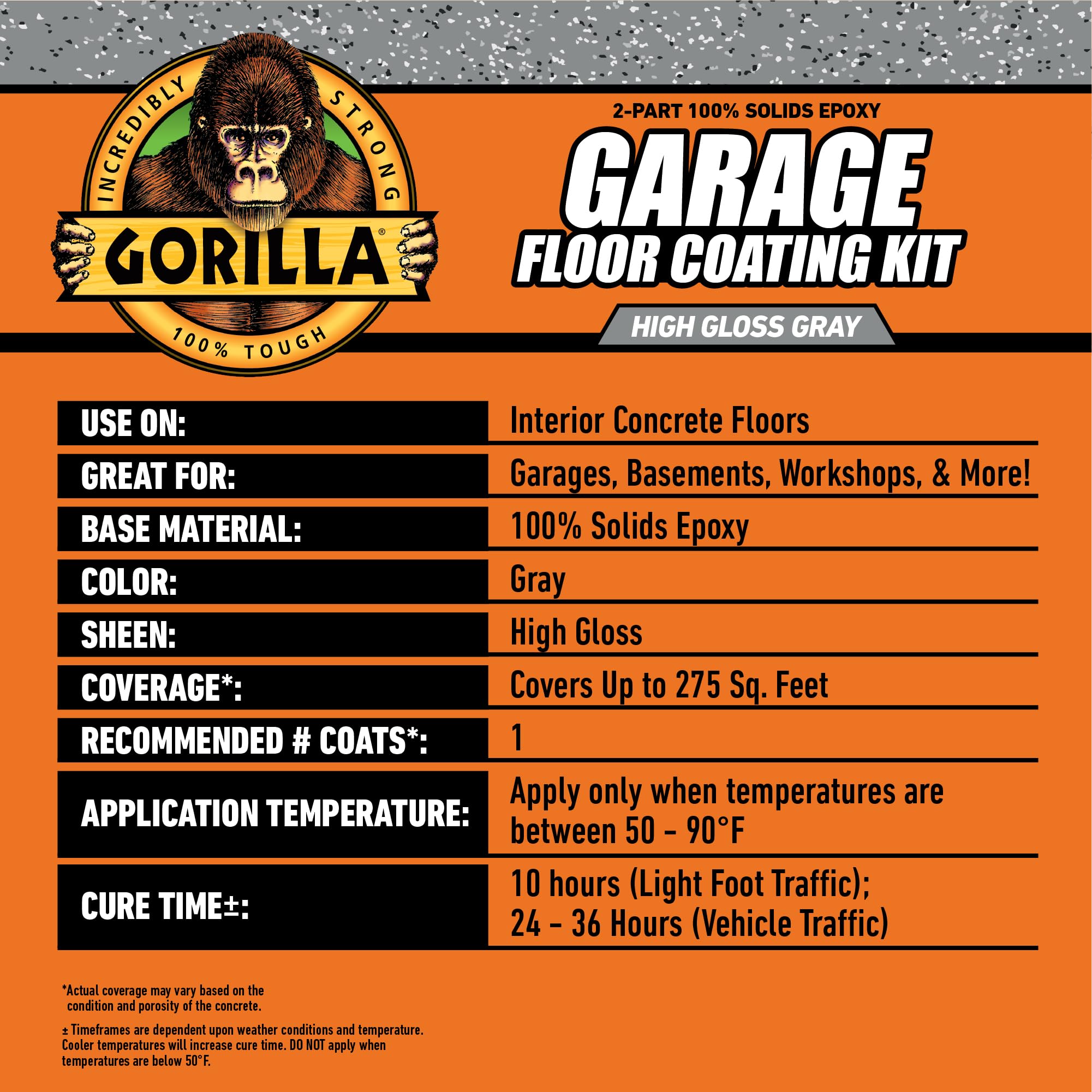 Foto 6 pulgar | Kit De Revestimiento De Suelo De Garaje Gorilla Epoxy Para 1 Coche, 275 M², Gris - Venta Internacional.