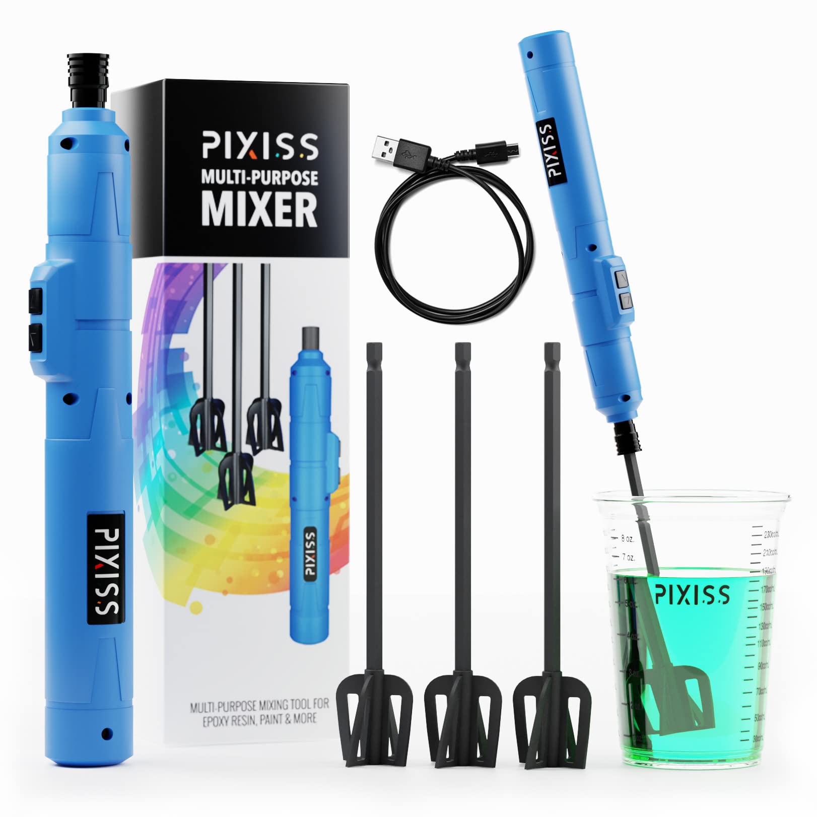 Foto 1 | Mezclador De Resina Epoxi Pixiss Recargable Con 3 Paletas - Venta Internacional.