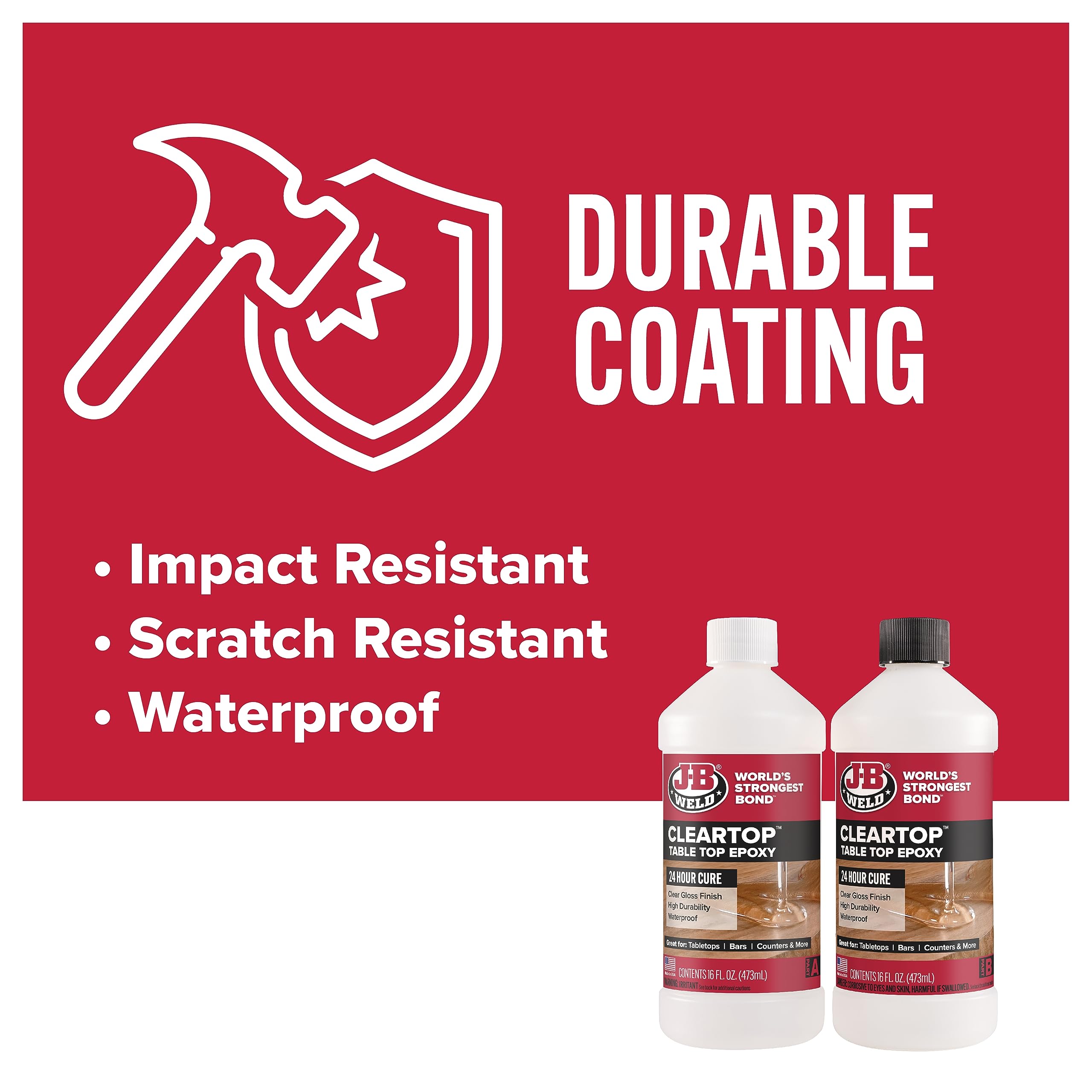 Foto 5 pulgar | Kit De Resina Epoxídica J-b Weld Para Mesa  946 Ml  Transparente  Tiempo De Curado Rápido - Venta Internacional.