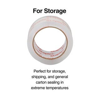 Foto 3 | Cinta De Embalaje Staples Moving & Storage, 1,88 Cm X 50 M, Transparente, 36 Rollos - Venta Internacional.