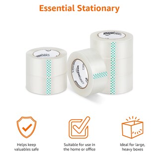Foto 3 | Cinta de Embalaje Amazon Basics Moving And Storage Paquete de 36 - Venta Internacional