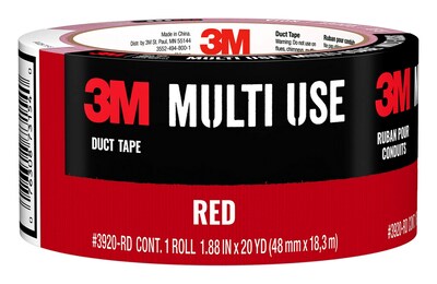 Foto 1 | Cinta Adhesiva 3m Multiuso Roja Con Adhesivo Fuerte De 1,88 Pulgadas X 20 Yardas - Venta Internacional.