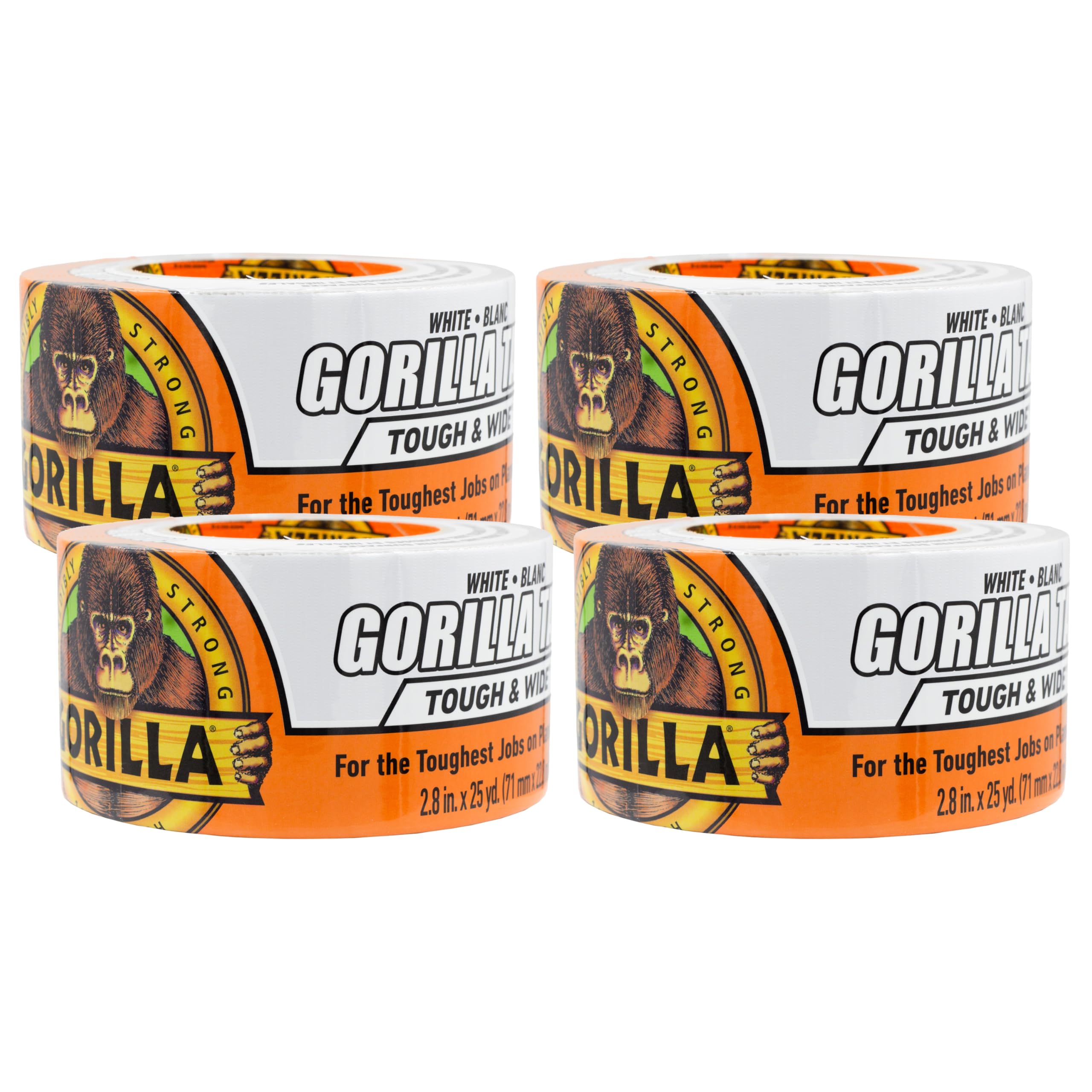 Foto 2 pulgar | Cinta Adhesiva Gorilla Tough & Wide  Color Blanco  2 88 Cm X 22 86 M (paquete De 4) - Venta Internacional.