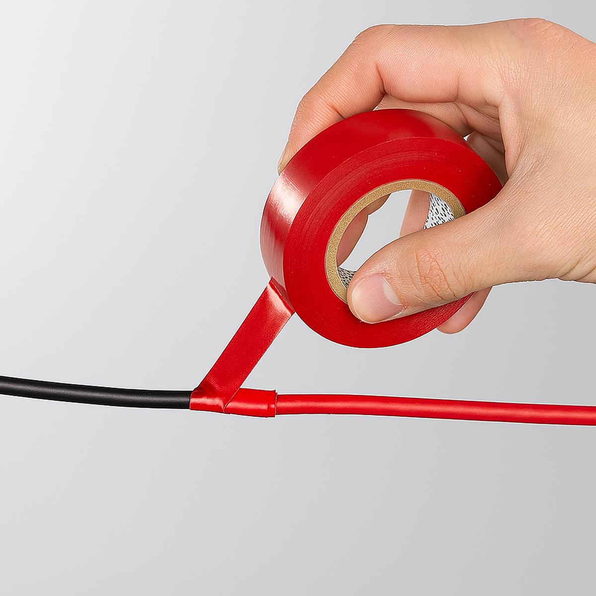 Foto 4 | Cinta Roja Aislante 19mm Ventdepot Mxttf-003 10  Piezas Rojo