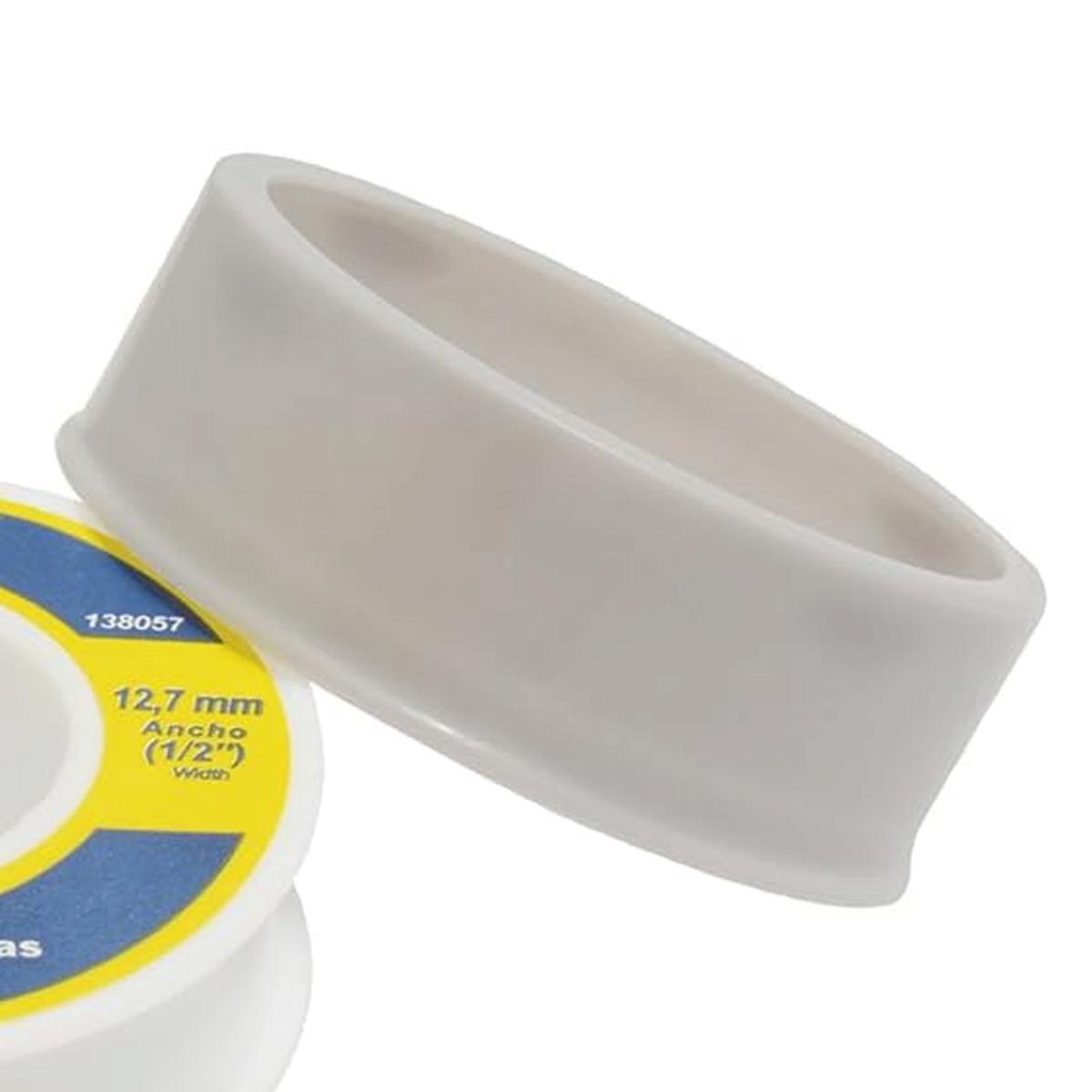 Foto 5 pulgar | Cinta Teflon Para Uso Industrial Ventdepot Mxppe-006 10  Piezas Blanco