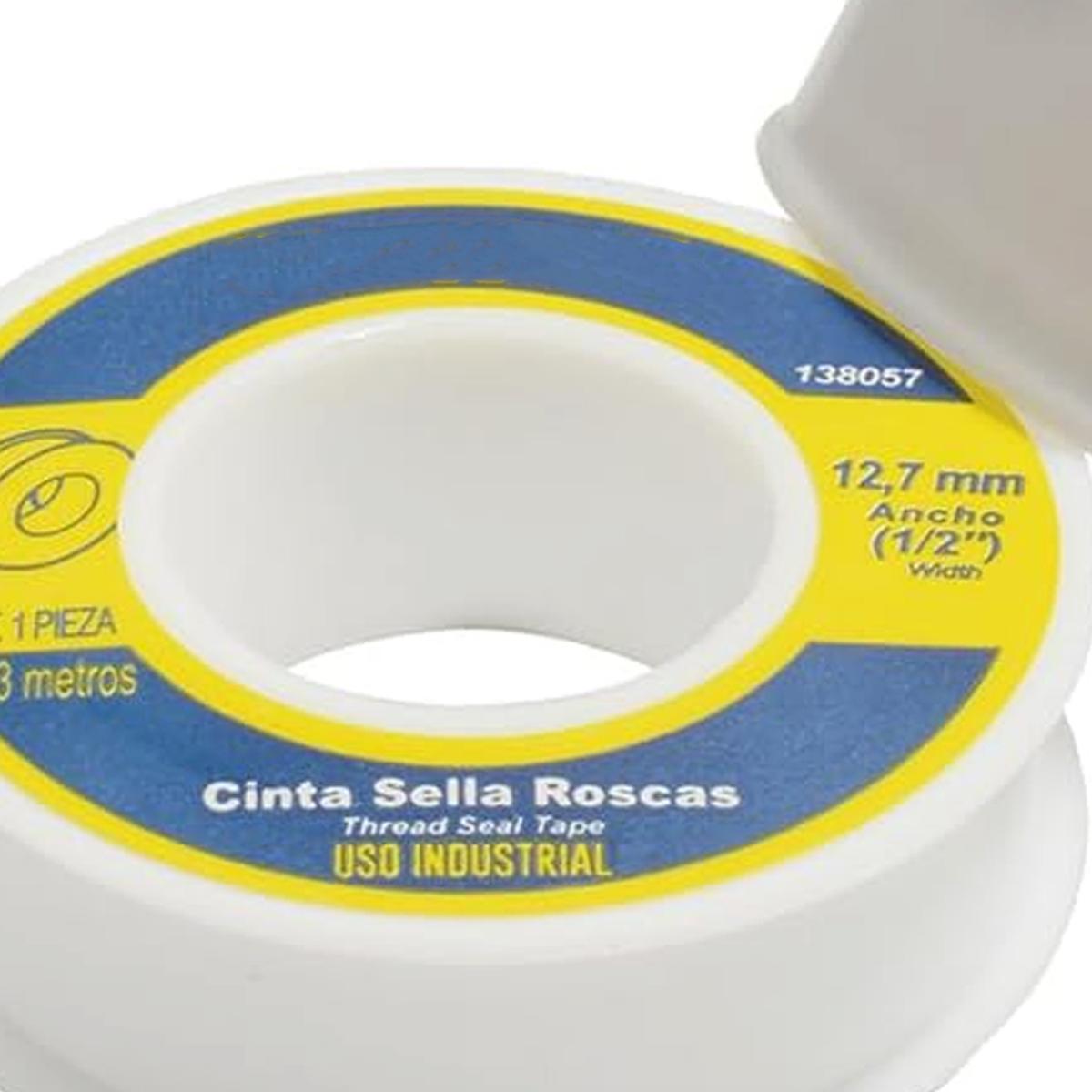 Foto 7 pulgar | Cinta Teflon Para Uso Industrial Ventdepot Mxppe-006 10  Piezas Blanco