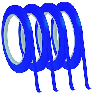 Foto 2 | Cinta De Vinil Azul 3mm Uso Ventdepot Mxvte-004 4 Piezas Azul